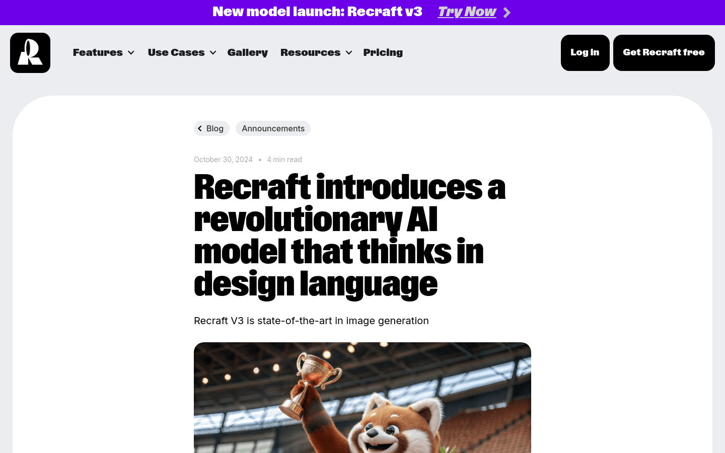 Recraft V3: AI-Powered Image and Design Tool