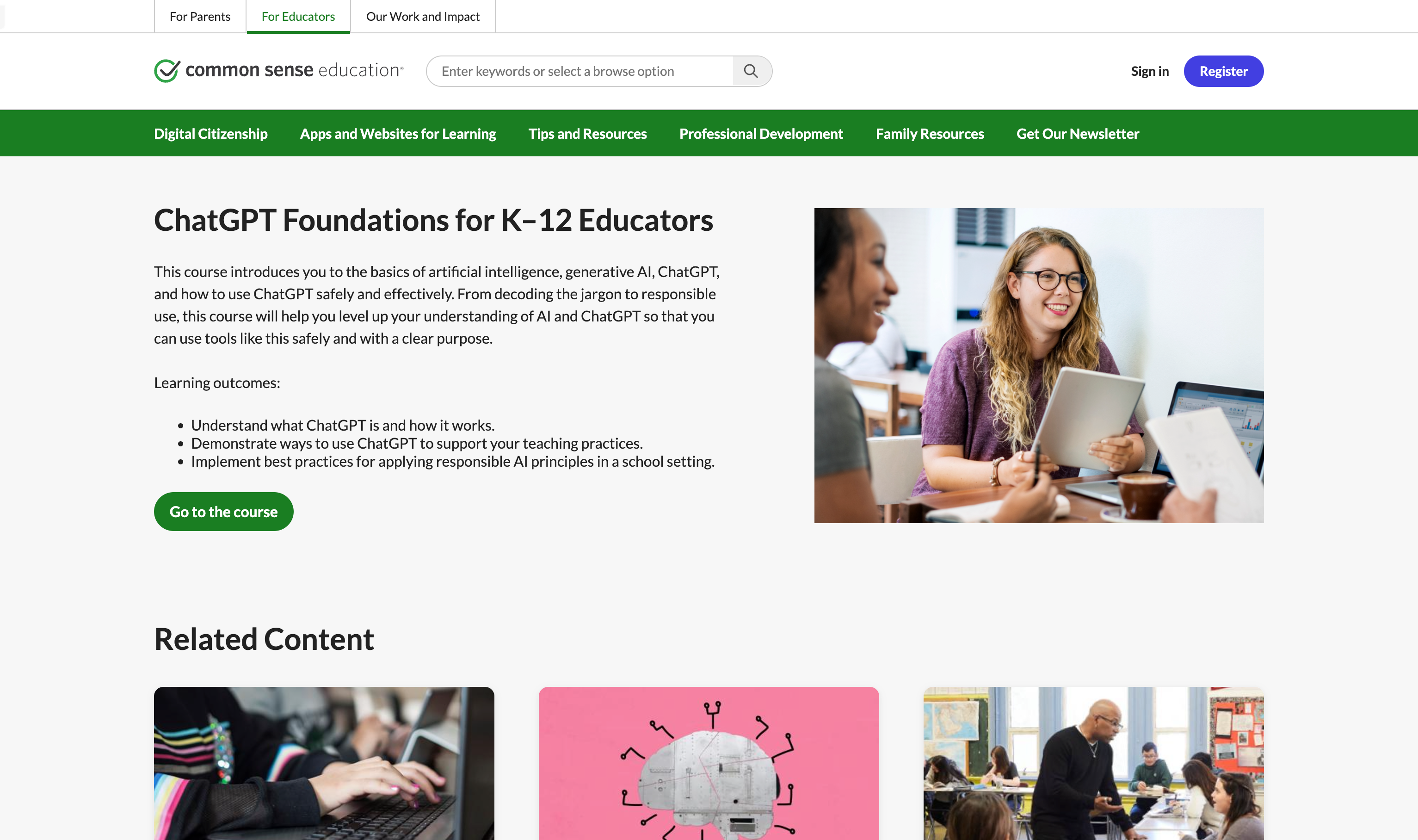 ChatGPT Foundations for K-12 Educators