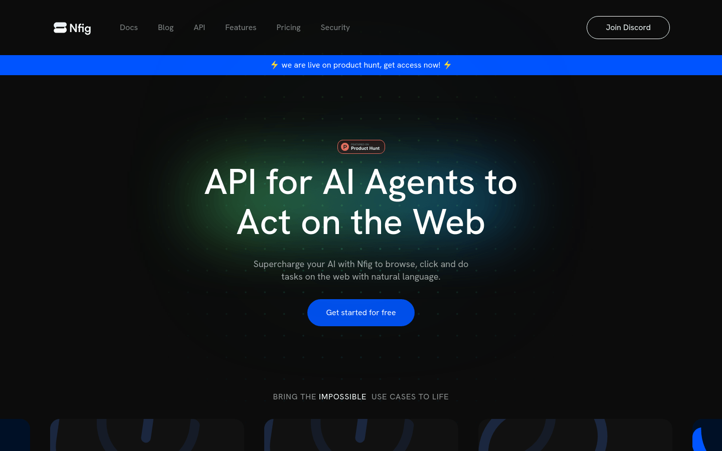 Nfig - AI Agent Task Execution API