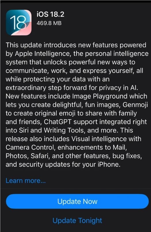 iOS 18.2 RC 2 Brings AI Features, Volume Control, and Mail Upgrades