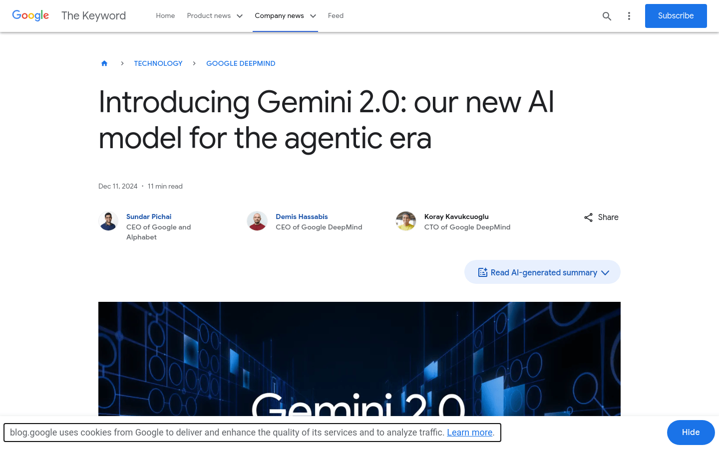 Gemini 2.0: Next-Gen AI Model by Google