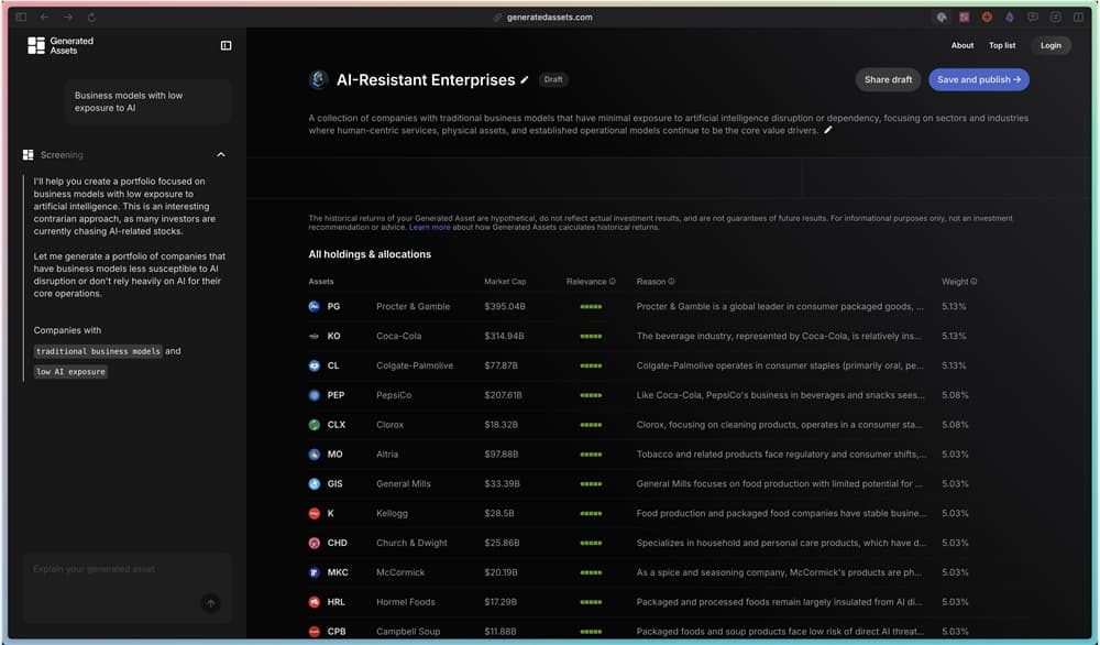 Public Launches AI-Powered 'Generated Assets' for Instant Investment Index Creation